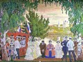 Festive Gathering - Boris Kustodiev