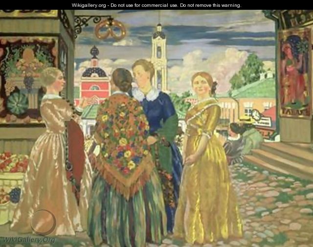 Merchant Women - Boris Kustodiev