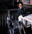 Portrait of Yulia Yevstafievna Kustodieva 1880-1942 the artists wife - Boris Kustodiev