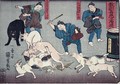 Moral teaching for shopboys giving good and bad examples of behaviour 11 - Utagawa Kuniyoshi
