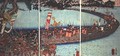 The bridge of boats at the battle of the Nagaragawa - Utagawa Kuniyoshi