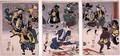 Otsu e Paintings Coming Alive Triptych - Utagawa Kuniyoshi