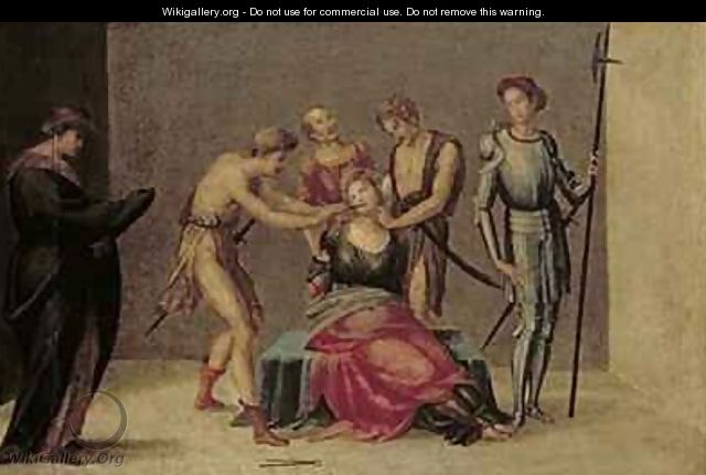 The Martyrdom of St Apollonia - Francesco Granacci