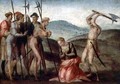 The martyrdom of a female saint - Francesco Granacci