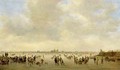 Winter Landscape with Skaters Before SHertogenbosch - Jan van Goyen