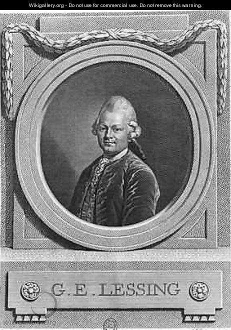 Portrait of Gotthold Ephraim Lessing 1729-81 - (after) Graf, Anton