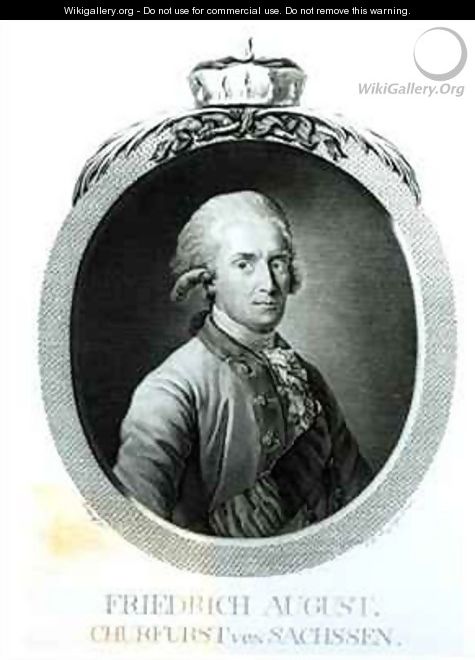 Portrait of Frederick Augustus I 1750-1827 King of Saxony - (after) Graf, Anton