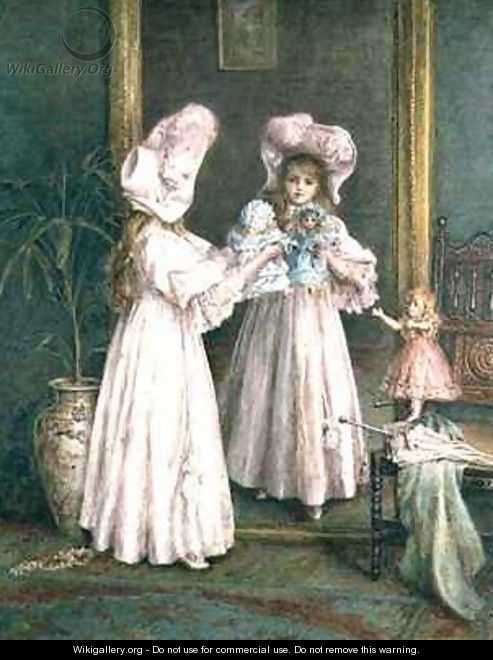 Playing with her dolls - Mary L. Gow