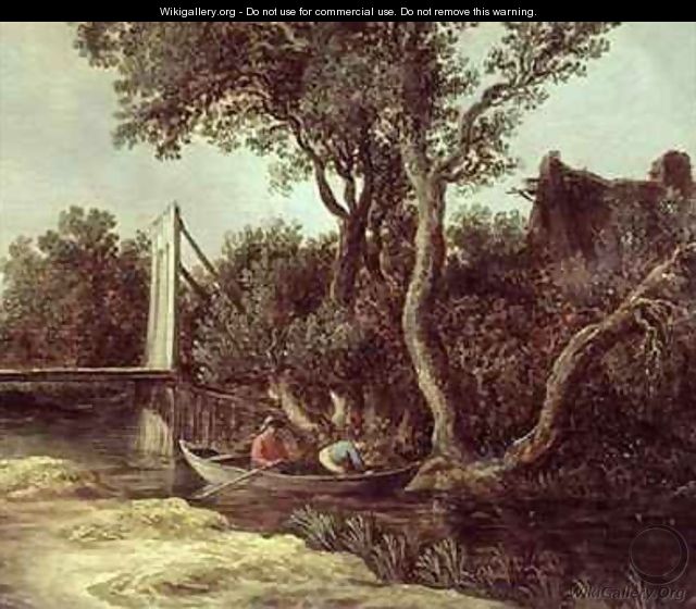 Landscape with Bridge - Jan van Goyen