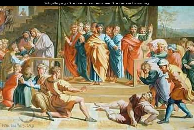 Death of Ananias - Joseph Goupy