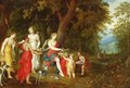 Diana and Her Maidens after the hunt - A. & Balen, H. van Govaerts