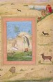 Majnun Kneels Before Lailas Messenger - Govardhan