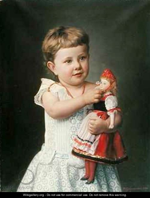 The Artists Granddaughter Olga Graupenstein - Friederich Wilhelm Graupenstein