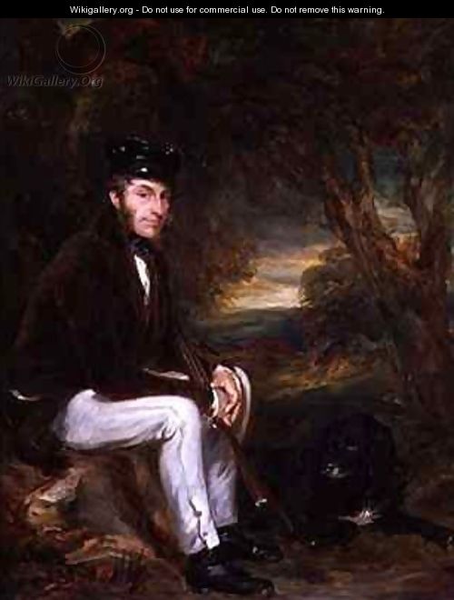 Portrait of a Man Out Shooting with his Dog - Sir Francis Grant