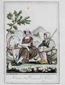 A Man and Woman from the Vosges - (after) Grasset de Saint-Sauveur, Jacques