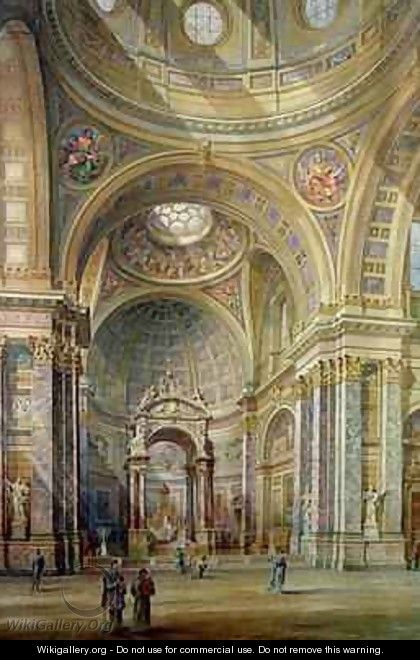 Interior view of Brompton Oratory - Herbert A. Gribble