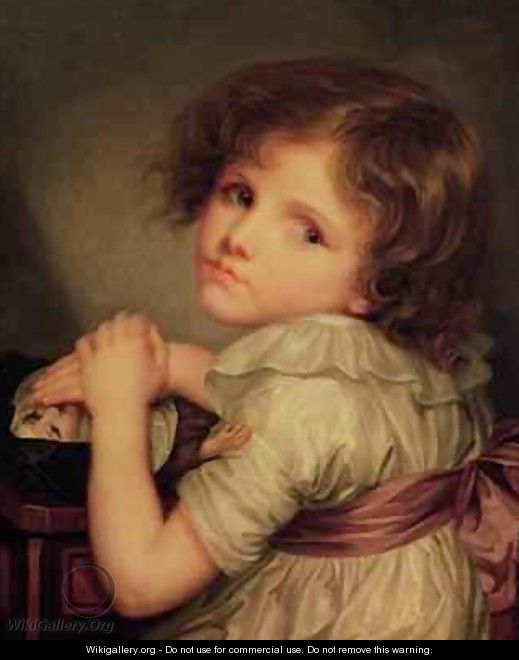 Child with a Doll - Anne Genevieve Greuze