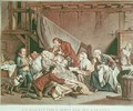 The Paralytic Man Helped by his Children - (after) Greuze, Jean Baptiste
