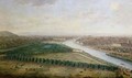 Paris view from above the Champs Elysees - Charles Leopold Grevenbroeck