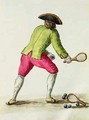 A Man Playing with a Racquet and Balls - Jan van Grevenbroeck