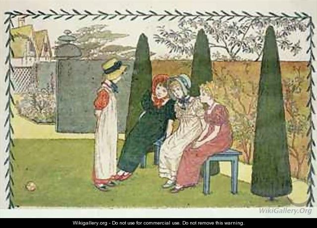 In the Garden from A Day in a Childs Life - Kate Greenaway