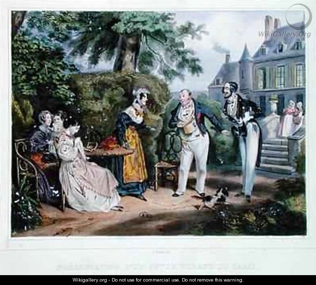 Introduction of a Parisian suitor - (after) Grenier, Ernest