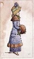 Sunday Best young girl in blue - Kate Greenaway