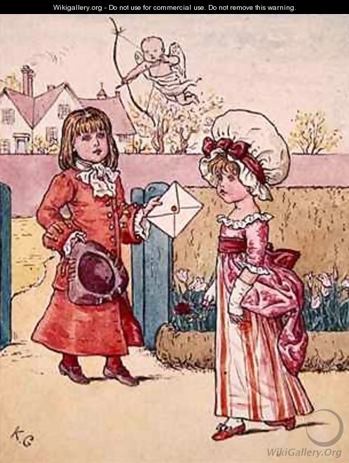 Illustration for St Valentines Day 3 - Kate Greenaway