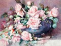 A Bowl of Pink Roses - Melicent Grose