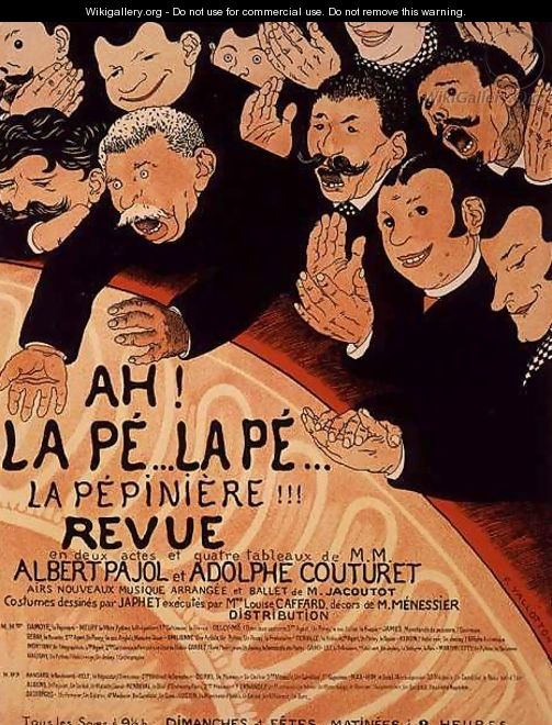 Reproduction of a poster advertising Chauffons Chauffons a Pepiniere Concert - Jules Alexandre Grun