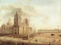 The Catedral Metropolitana and the Palacio Nacional - Pedro Gualdi
