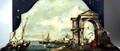 Capriccio Venetian Harbour View - (after) Guardi, Francesco
