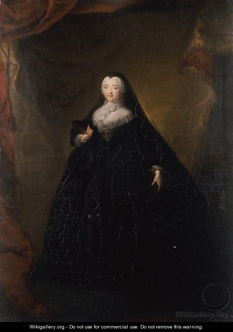 Empress Elizabeth in Black Domino - Georg Christoph Grooth