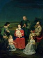 Holy Family with Angels and Saints - Ludwig Emil Grimm