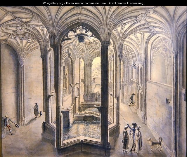 Interior view of Holywell Spa North Wales - Samuel Hieronymous Grimm