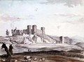 Rhuddlan Castle from the Bridge - Samuel Hieronymous Grimm