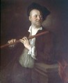 A Flute Player - Jean-Alexis Grimou