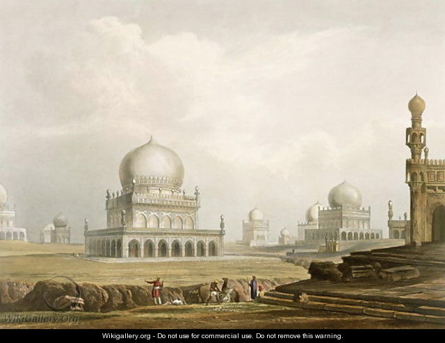 Tombs of the Kings of Golconda in 1813 - (after) Grindlay, Captain Robert M.