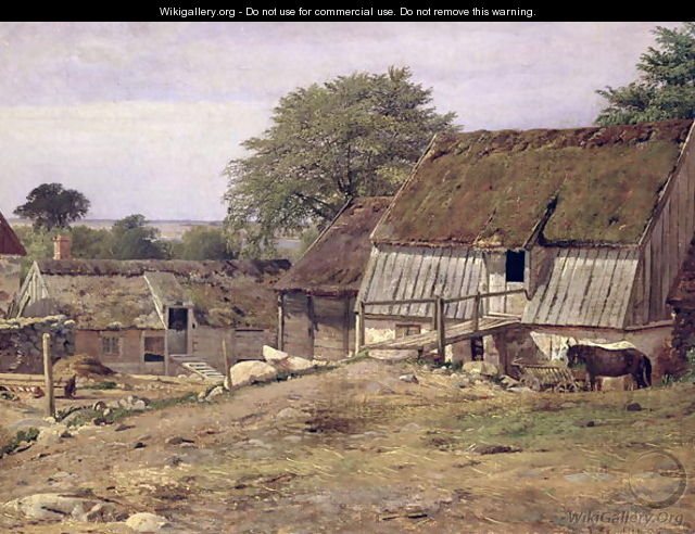 A Farmhouse in Sweden - Louis Gurlitt