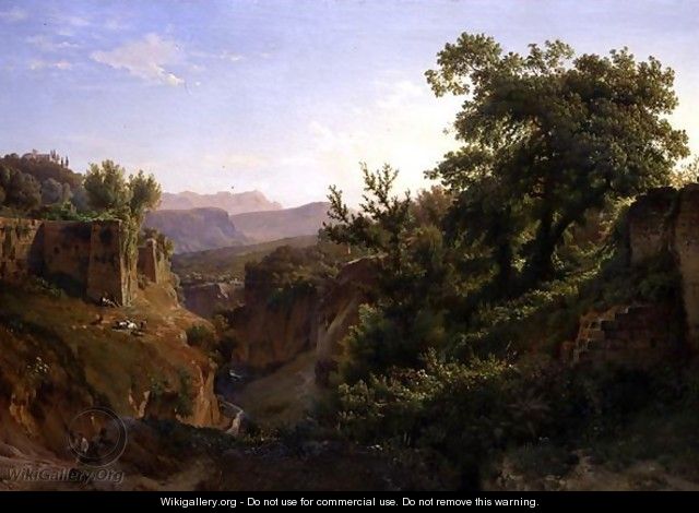 A Valley near Sorrento - Louis Gurlitt