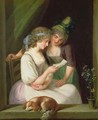 Two Women Reading a Letter - Ludwig Guttenbrunn