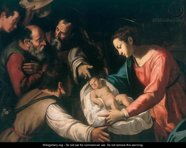 Adoration of the Shepherds - Giovanni Francesco Guerrieri