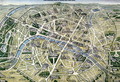 Map of Paris during the period of the Grands Travaux - Hilaire Guesnu