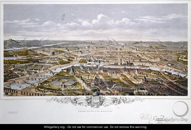 View of Paris from Bois de Boulogne - Hilaire Guesnu