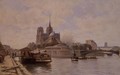 The Seine at Notre Dame - C.T. Guillermot