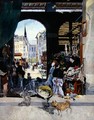 The Carmes Market Rue Maubert - Emile Antoine Guillier
