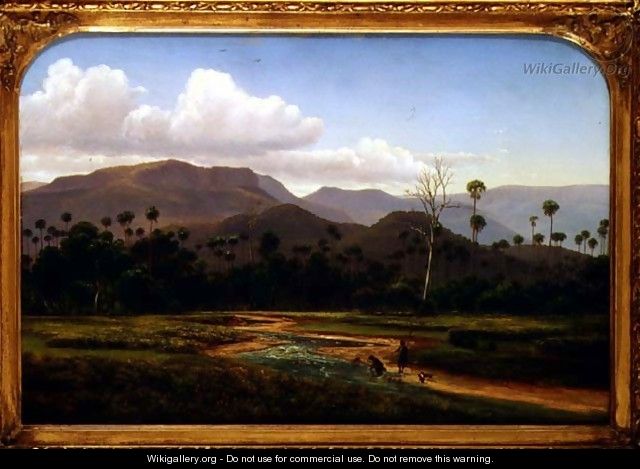 Mountain Scenery near Jamboroo Victoria - Eugene von Guerard