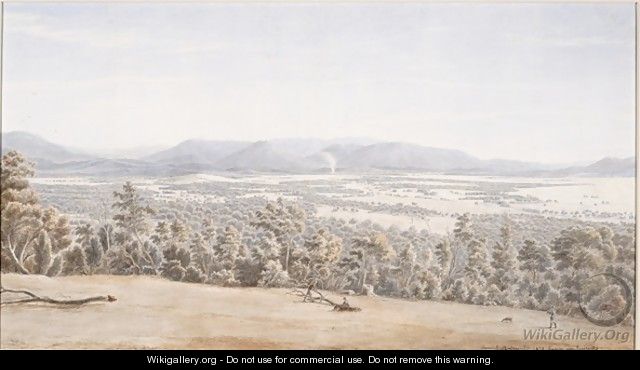 Lilydale from the Hills with the Dandenongs in the distance - Eugene von Guerard