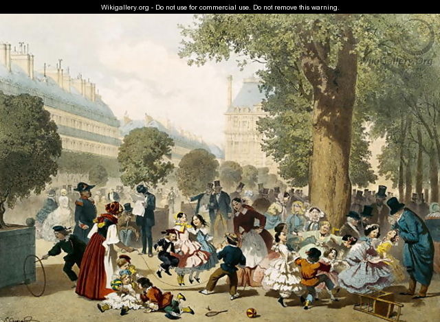 The Tuileries - Eugene Charles Francois Guerard