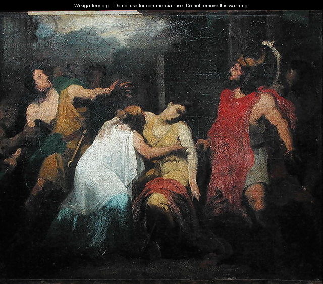 Study for the Death of Lucretia - Baron Pierre-Narcisse Guerin